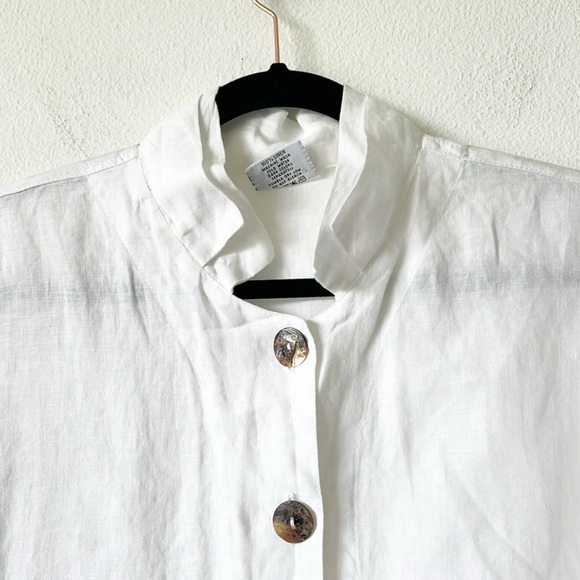 Click By Color Me Cotton Linen Button down Shirt - Picture 7 of 15
